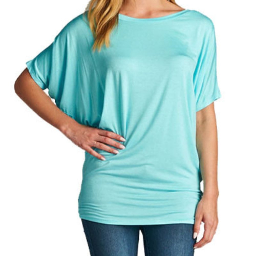 Women's Mint Dolman Top